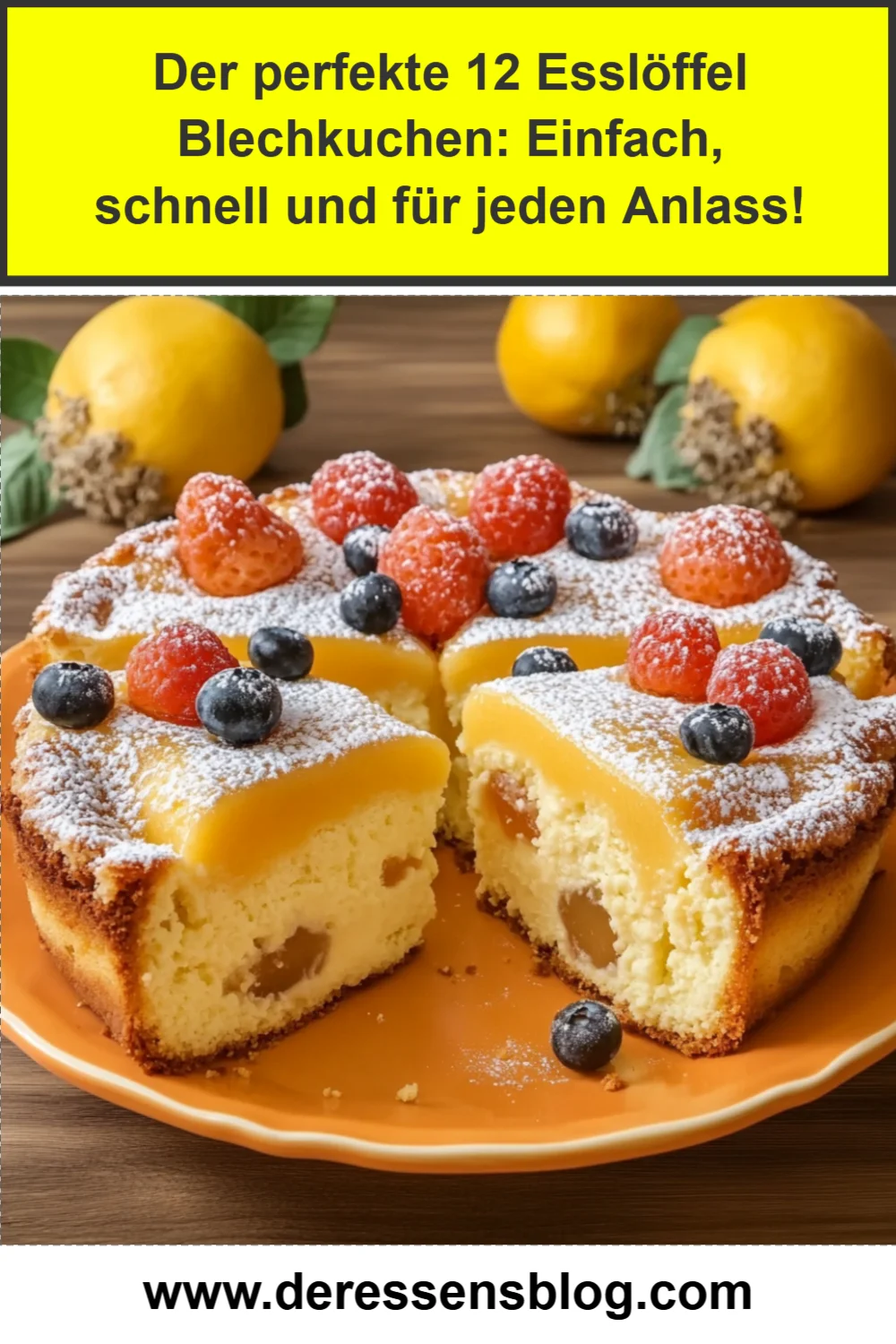Der perfekte 12 Esslöffel Blechkuchen: Einfach, schnell und für jeden Anlass!