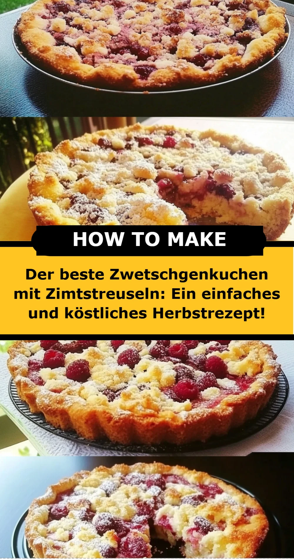 Der beste Zwetschgenkuchen mit Zimtstreuseln: Einfaches Rezept für den perfekten Herbstgenuss