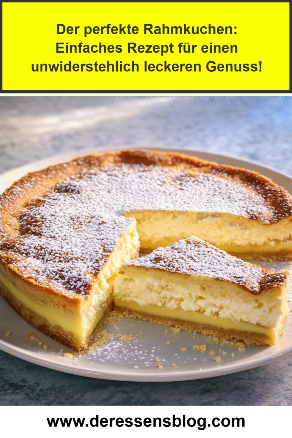 Der perfekte Rahmkuchen: Einfaches Rezept für einen unwiderstehlich leckeren Genuss!