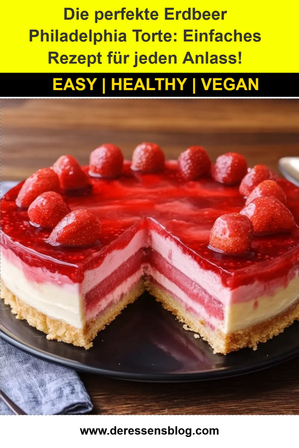 Die beste Erdbeer Philadelphia Torte: Einfaches Rezept für den perfekten Genuss!