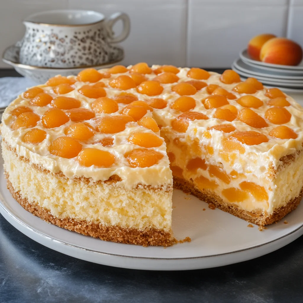 Die beste gefüllte Aprikosen Torte für unvergessliche Kaffeetafeln
