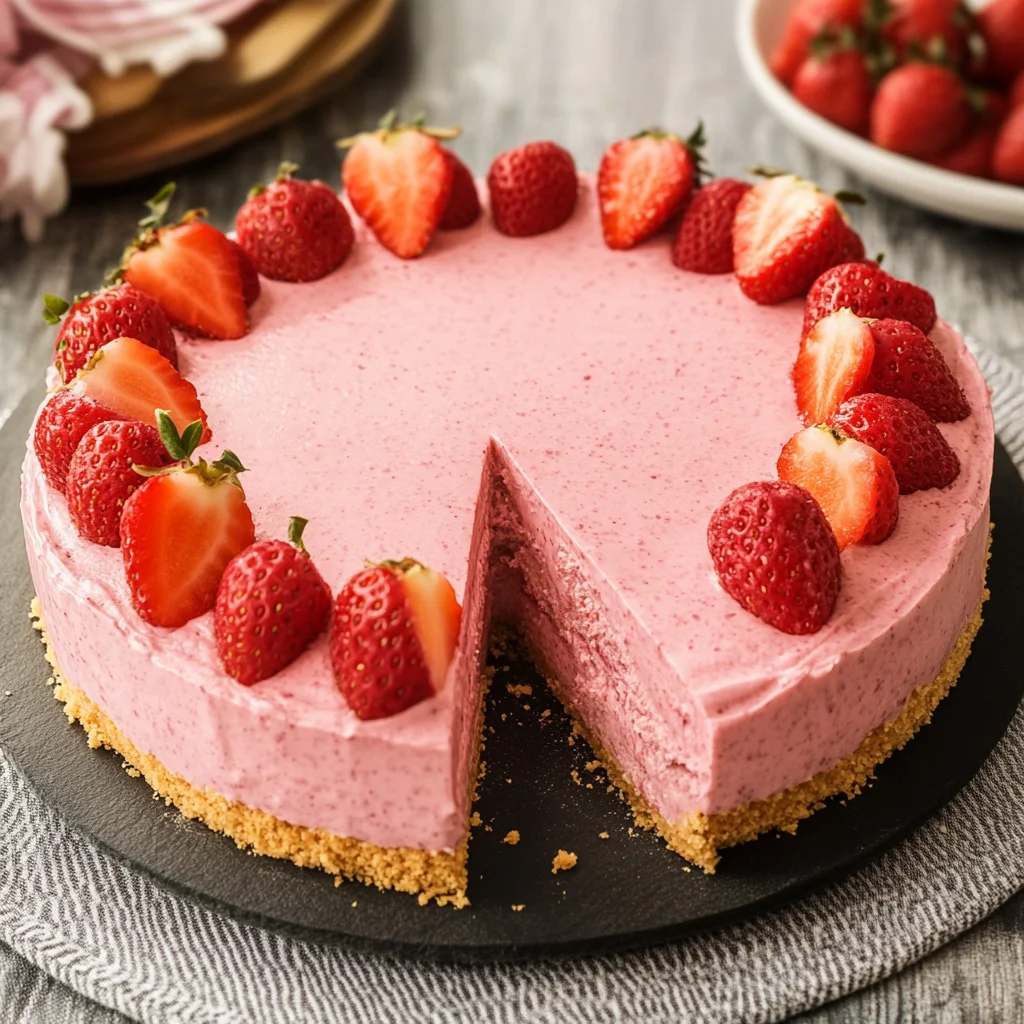 Erdbeer Philadelphia Torte ohne Backen in 10 Minuten – Ein himmlisches Sommerdessert