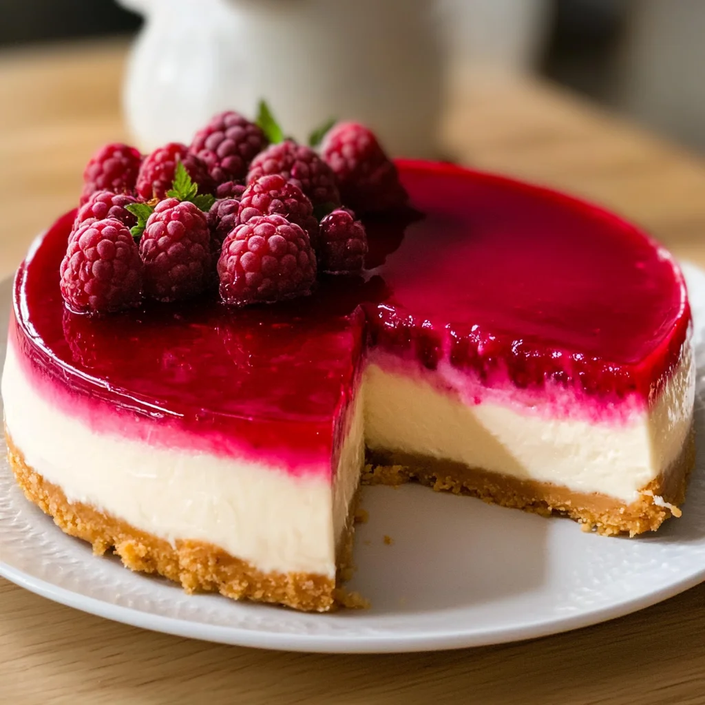 Erfrischender Philadelphia-Himbeer-Cheesecake ohne Backen – Einfach und köstlich für jeden Anlass!