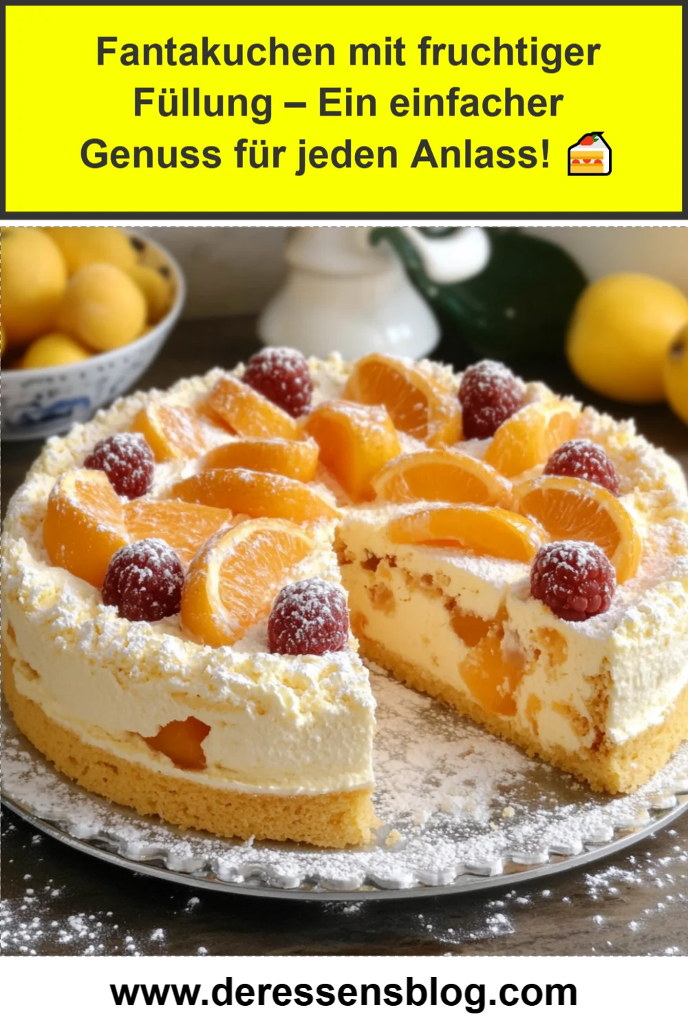 Fantakuchen mit fruchtiger Füllung – Ein einfacher Genuss für jeden Anlass! 🍰