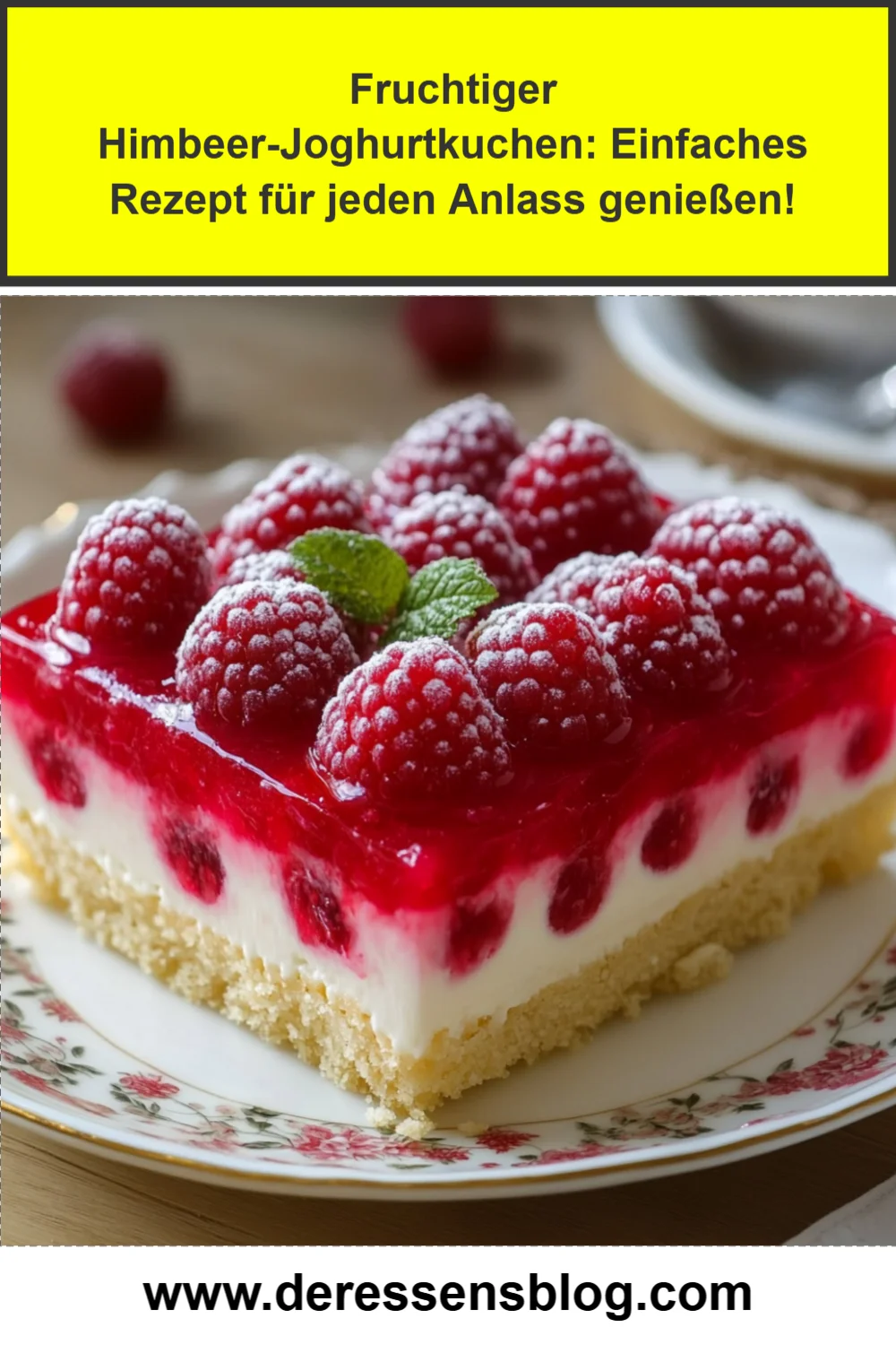 Fruchtiger Himbeer-Joghurtkuchen: Einfaches Rezept für jeden Anlass genießen!