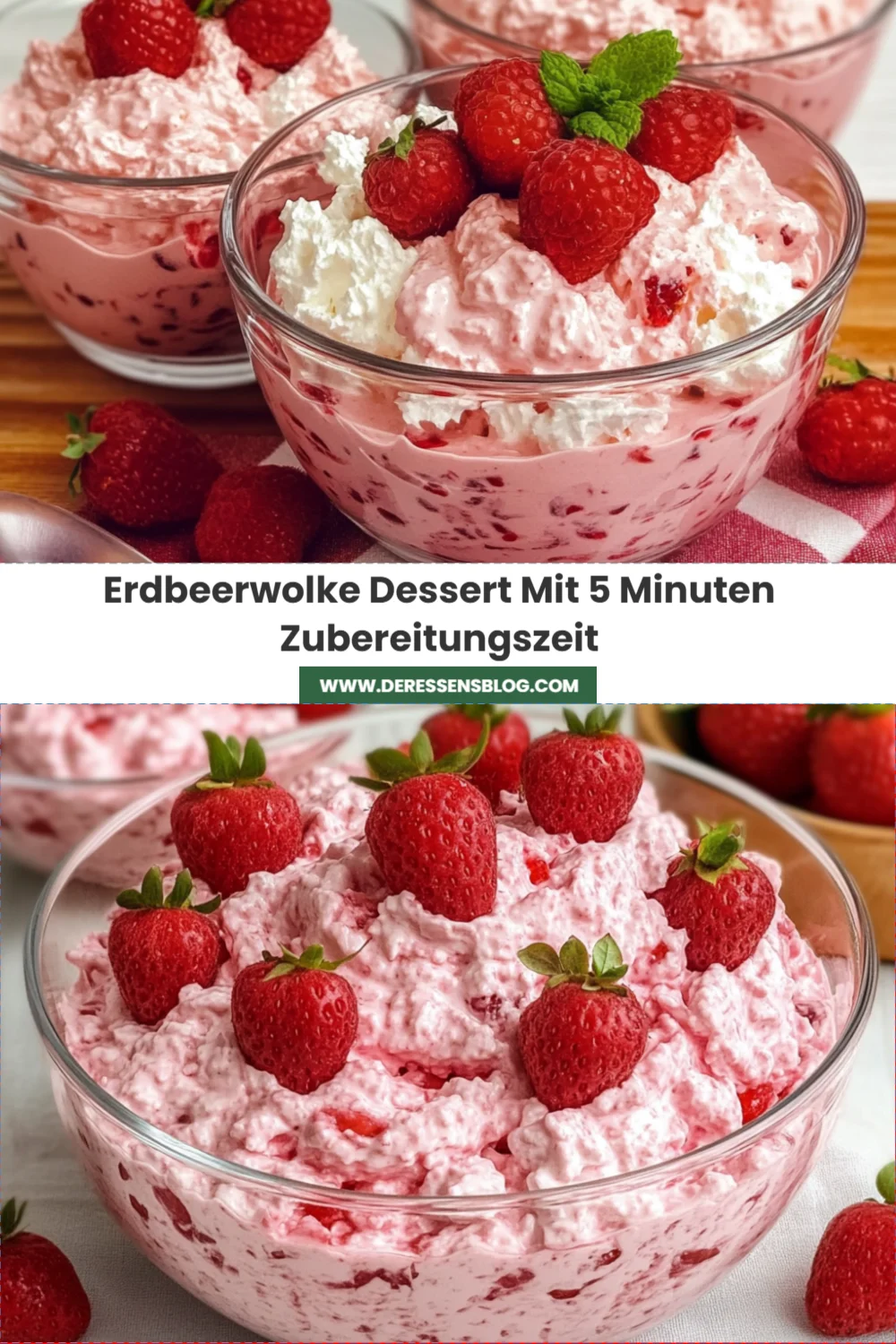 Die perfekte Erdbeerwolke: Schnelles Dessert in 5 Minuten für jeden Anlass!