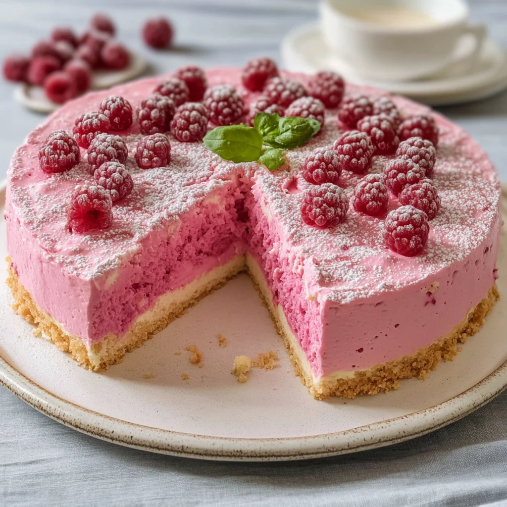 Erfrischende Himbeerquark-Torte für den perfekten Sommergenuss leicht gemacht!