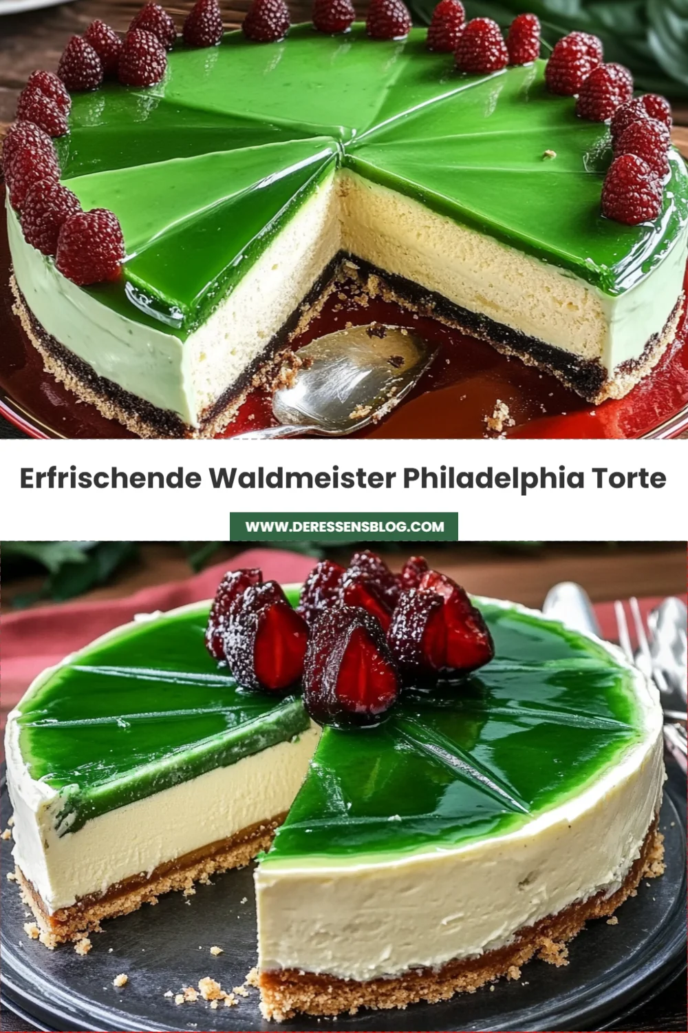 Erfrischende Waldmeister-Philadelphia-Torte: Ein Sommertraum für deine Geschmacksknospen!