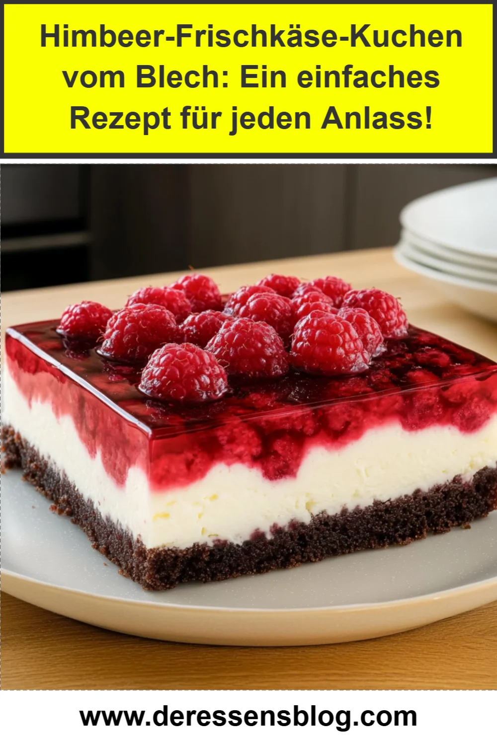 Himbeer-Frischkäse-Kuchen vom Blech: Ein einfaches Rezept für jeden Anlass!