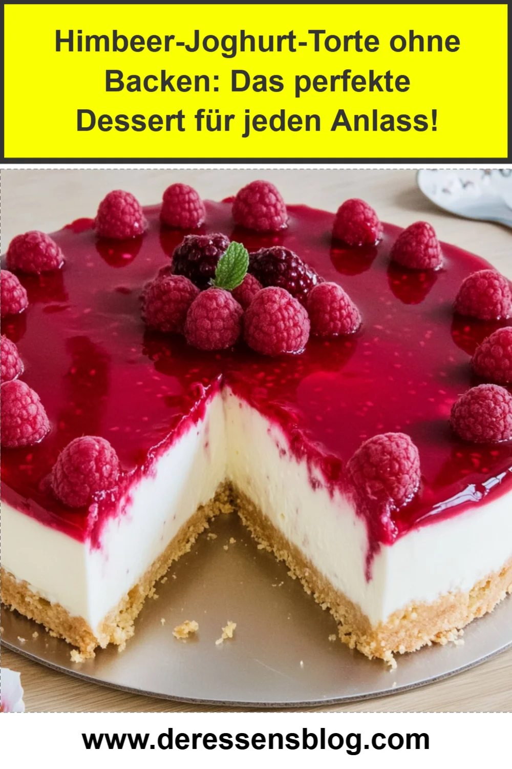 Himbeer-Joghurt-Torte ohne Backen: Das perfekte Dessert für jeden Anlass!