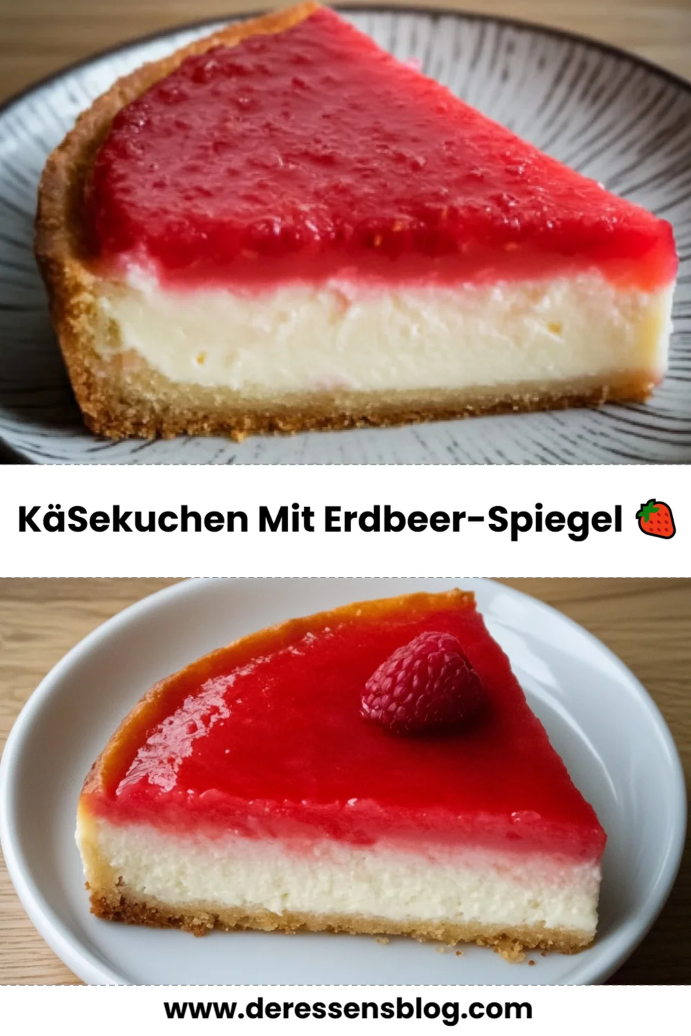Käsekuchen mit Erdbeer-Spiegel: Der perfekte Genuss für jeden Anlass!