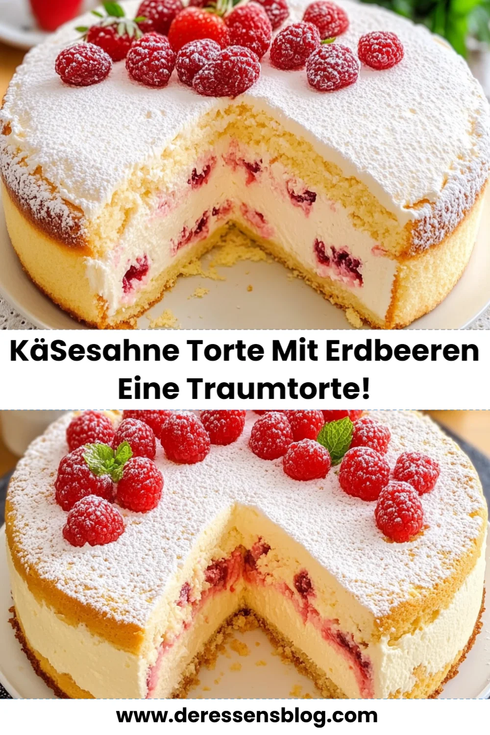 Käsesahne Torte mit Erdbeeren – Die perfekte Traumtorte für jeden Anlass!