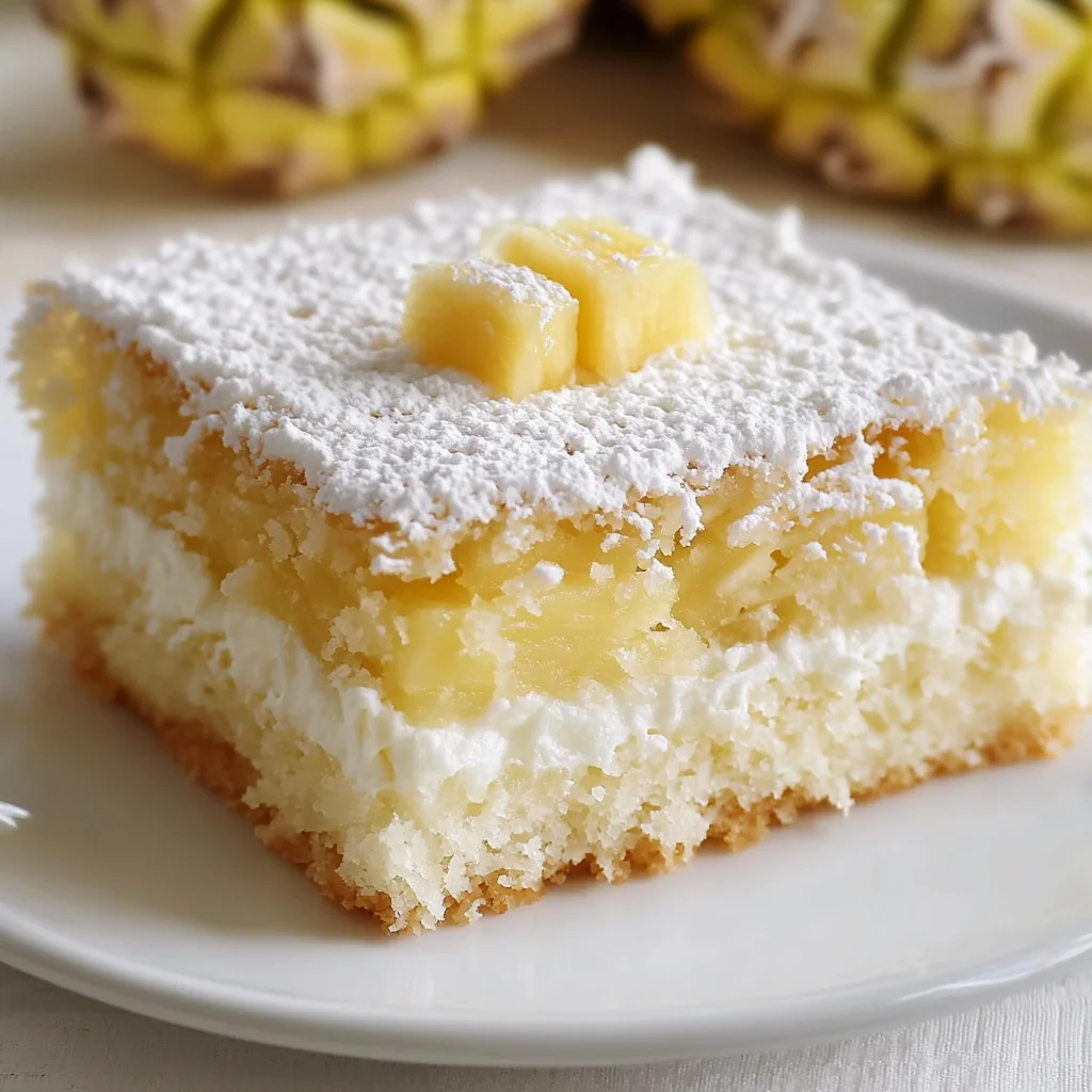 Kokos-Ananas-Schichtkuchen vom Blech – Ein einfacher tropischer Genuss für jeden Anlass