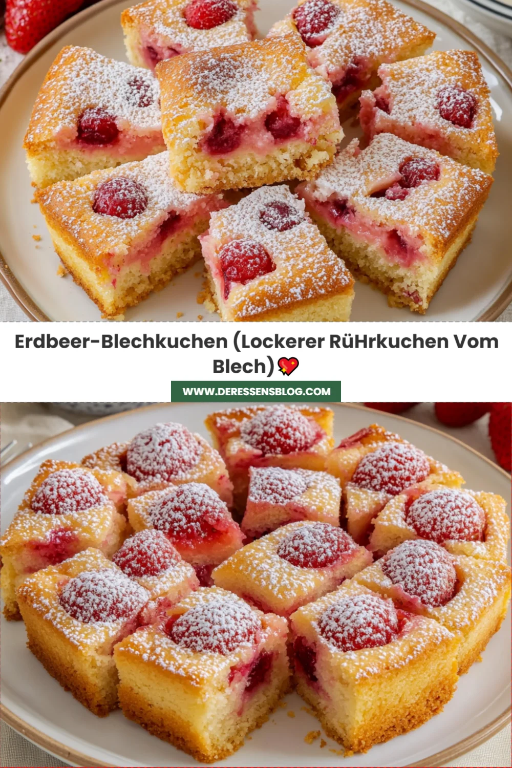 Saftiger Erdbeer-Blechkuchen: Das perfekte Rezept für einen unvergesslichen Genuss!