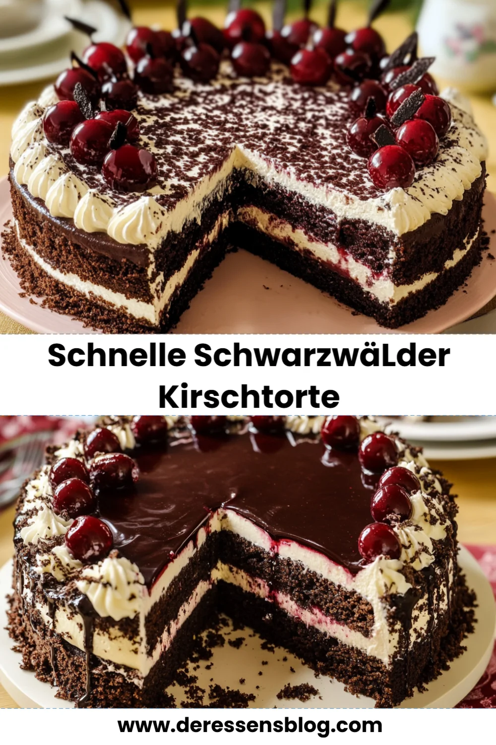 Schnelle Schwarzwälder Kirschtorte: Einleckeres Rezept für jeden Anlass!