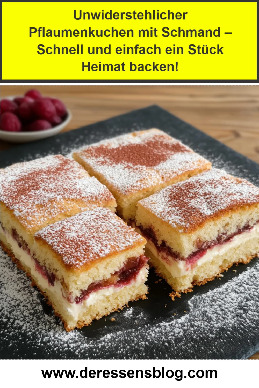 Unwiderstehlicher Pflaumenkuchen mit Schmand – Schnell und einfach ein Stück Heimat backen!