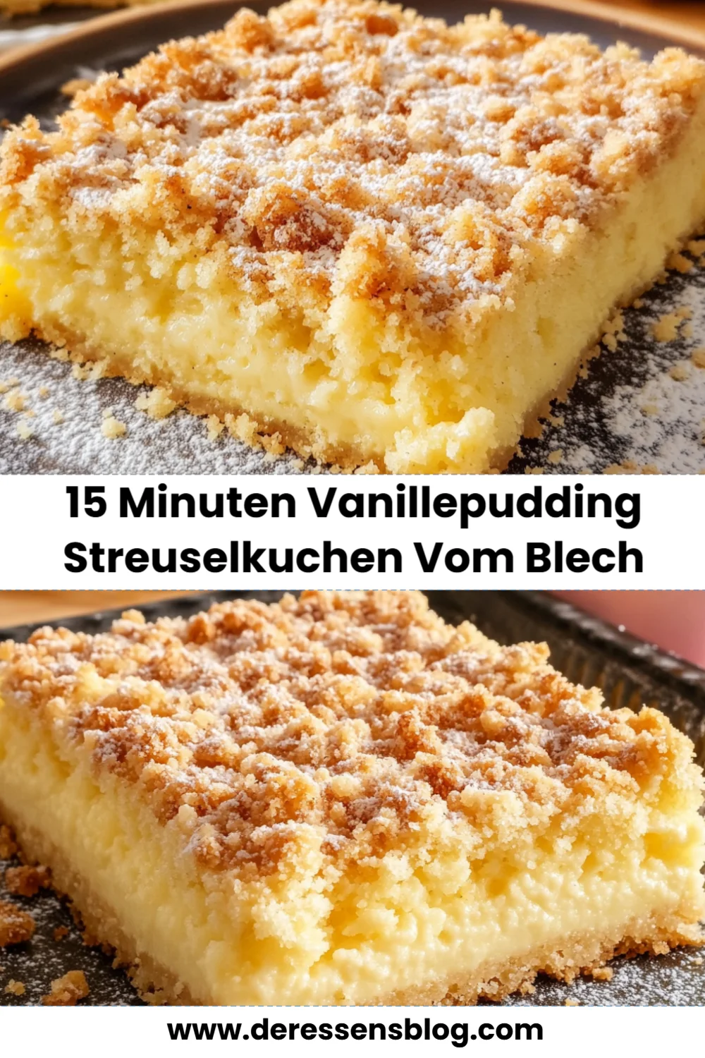 15 Minuten Vanillepudding Streuselkuchen vom Blech: Schnelles Rezept für jeden Anlass!