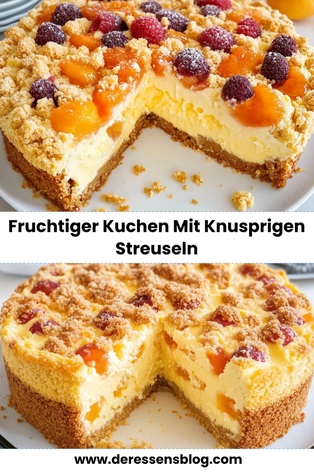 Fruchtiger Kuchen mit knusprigen Streuseln – Einfaches Rezept für ein Seelenwärmer Dessert!
