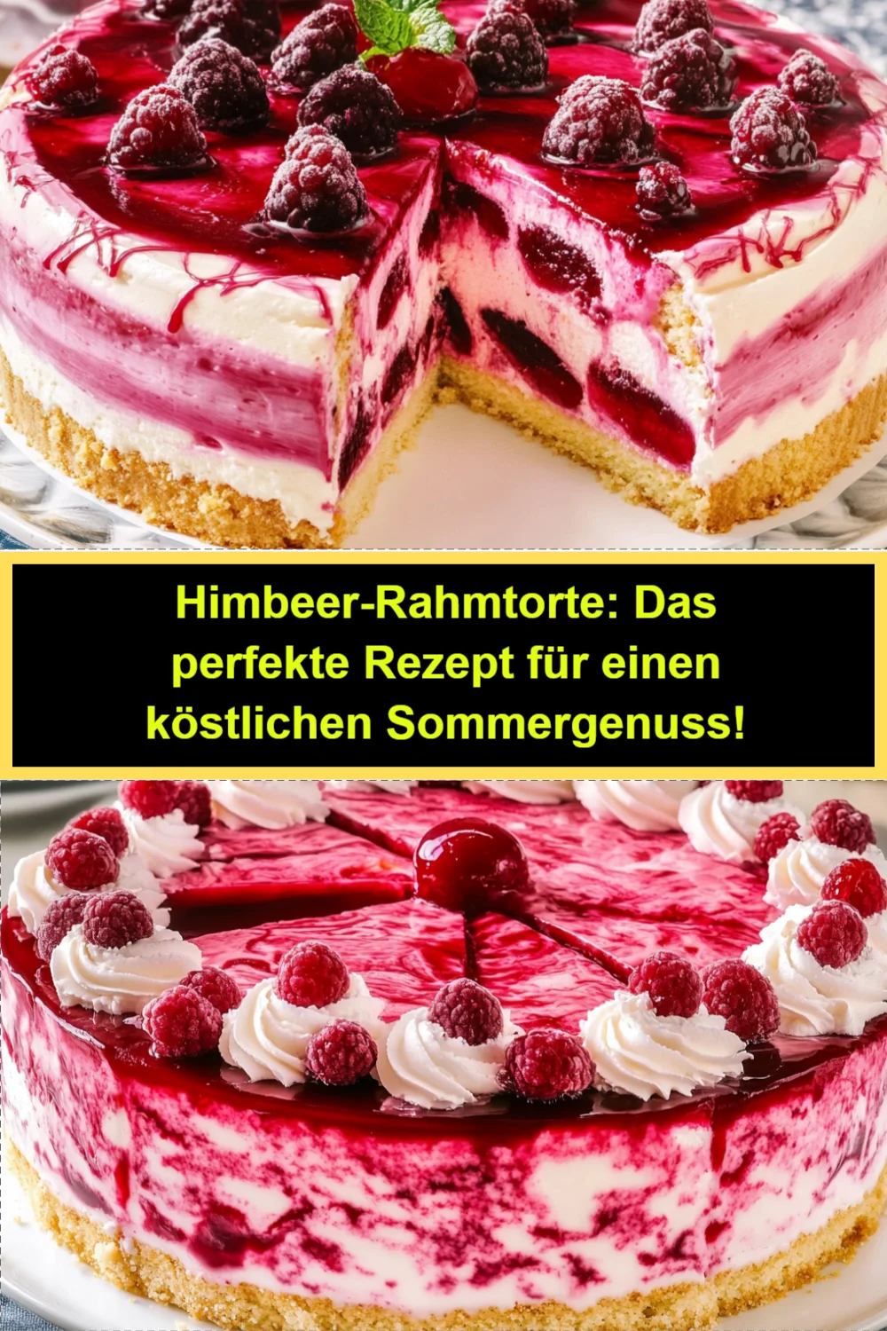 Himbeer-Rahmtorte: Das perfekte Rezept für einen köstlichen Sommergenuss!