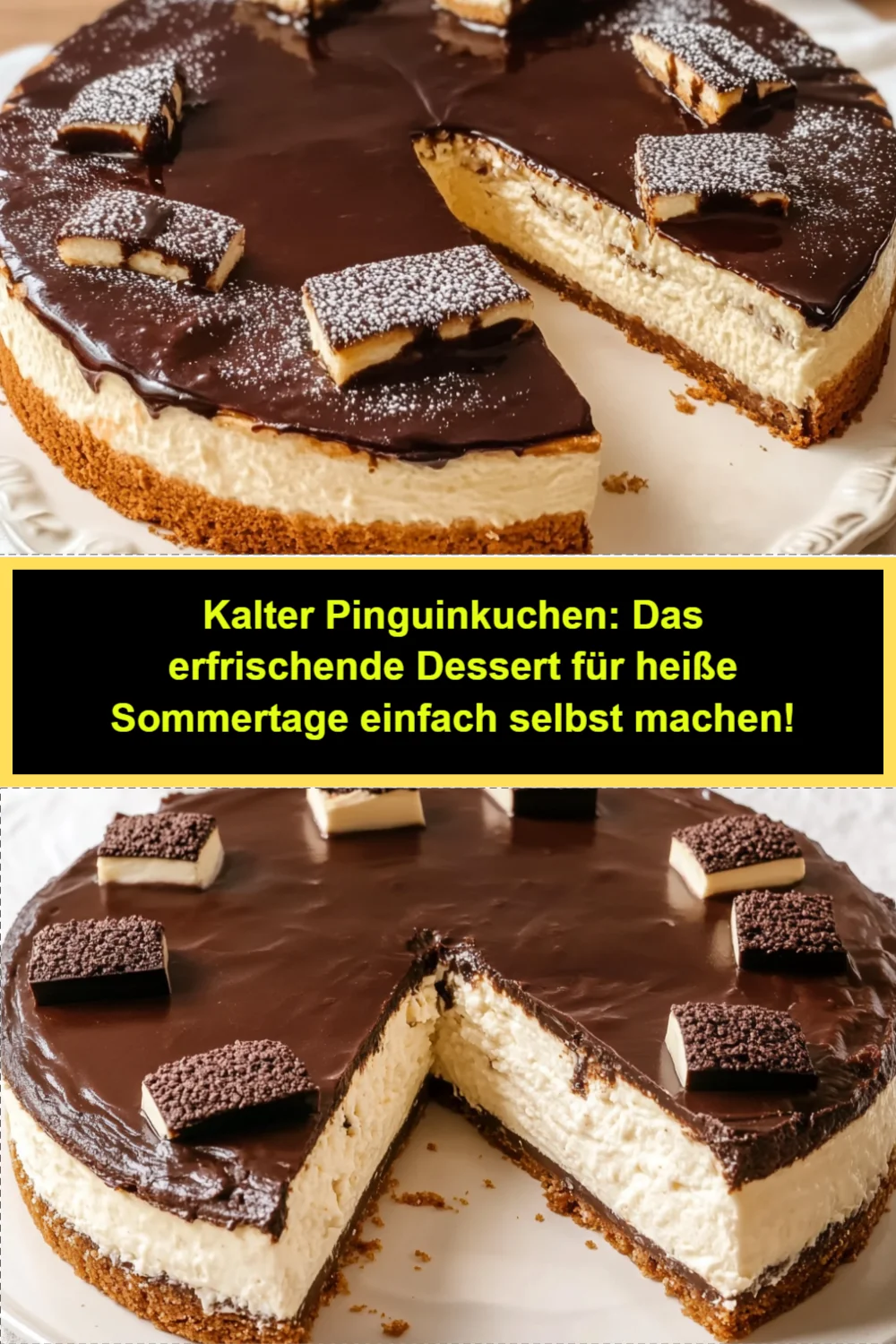 Kalter Pinguinkuchen: Das erfrischende Dessert für heiße Sommertage einfach selbst machen!