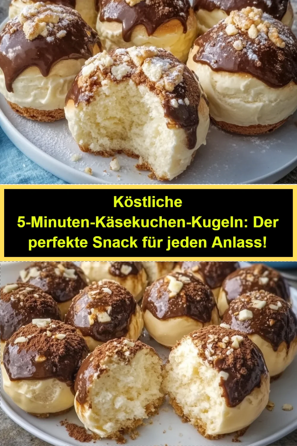 Köstliche 5-Minuten-Käsekuchen-Kugeln: Der perfekte Snack für jeden Anlass!