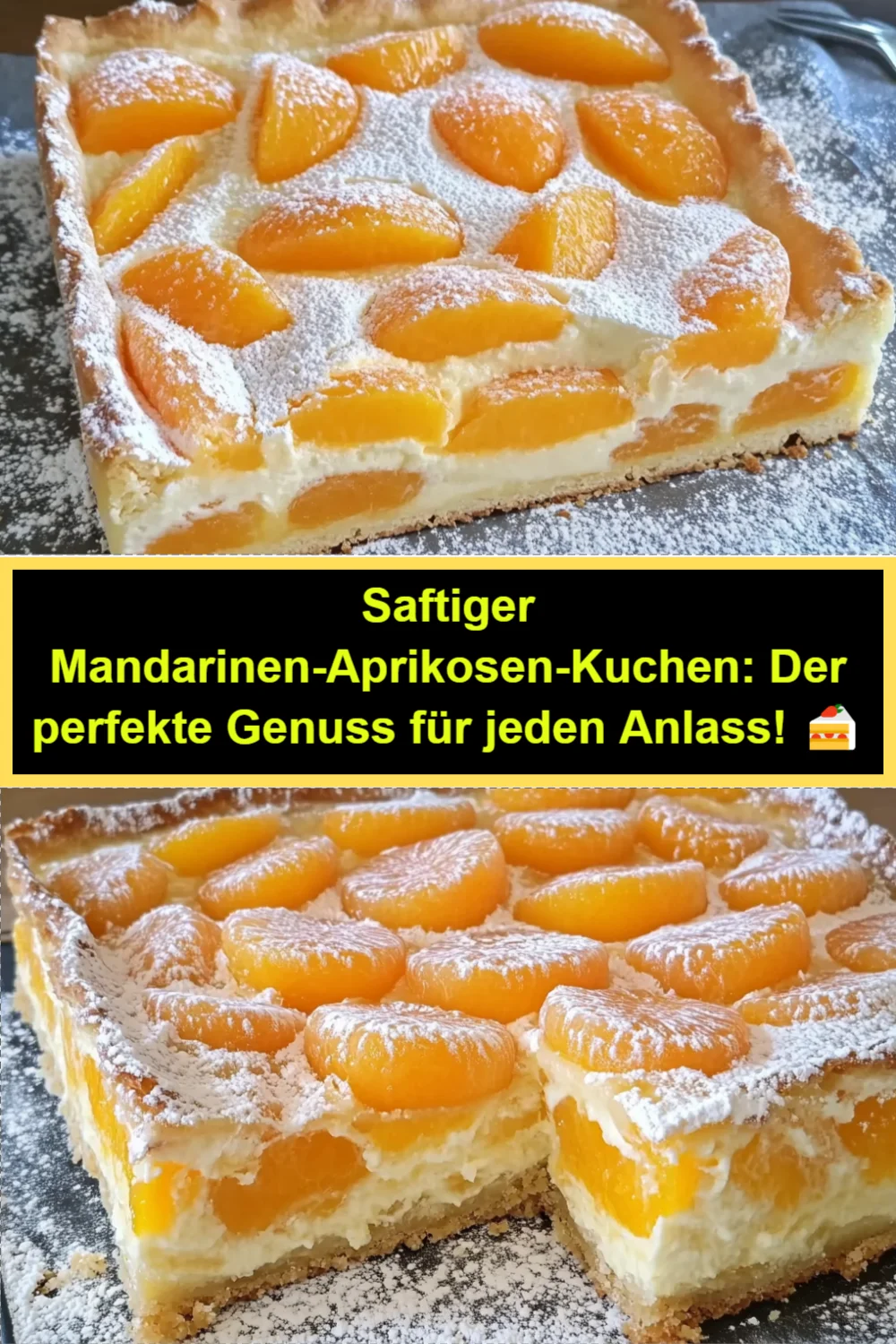 Saftiger Mandarinen-Aprikosen-Kuchen: Der perfekte Genuss für jeden Anlass! 🍰