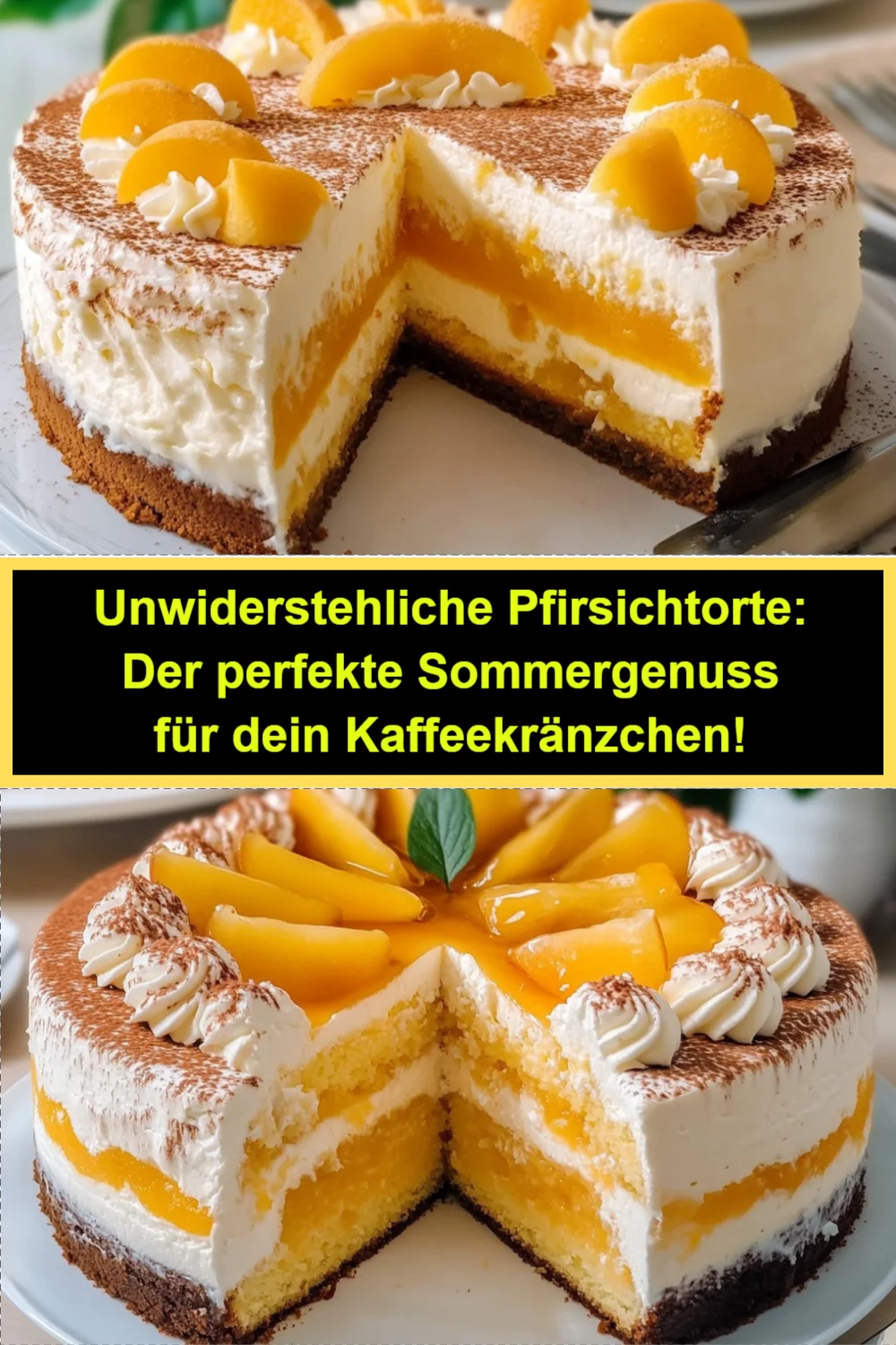 Unwiderstehliche Pfirsichtorte: Der perfekte Sommergenuss für dein Kaffeekränzchen!